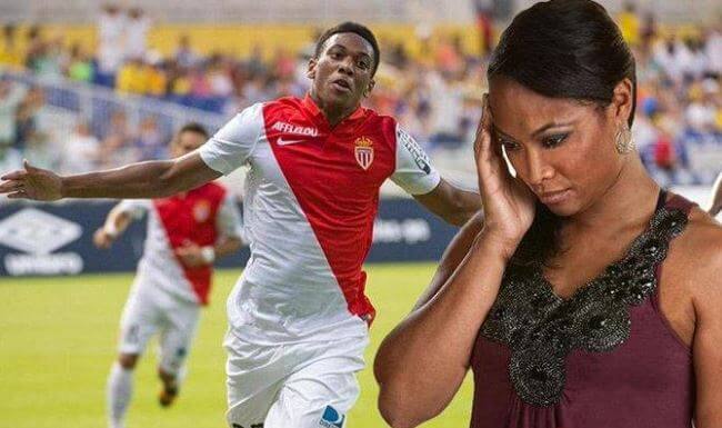 Audrey Martial and her son Anthony Martial.